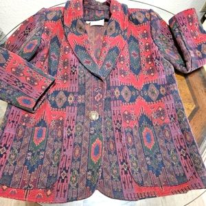 Desert Designs vintage woven cotton blazer